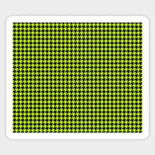 Black and Yellow Houndstooth Sticker